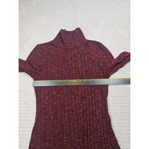 American Eagle Dress Womens Small Ribbed Turtle Neck Long Sleeve Cut Out Back - Picture 3 of 7